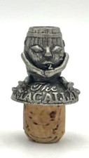 The Macallan Pewter Figural Cork Bottle Stopper Whisky Scotch Collectible picture