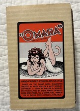 Rare New 1989 Omaha The Cat Dancer Hand-Painted Porcelain Statue Waller & Worley picture