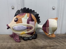 Fitz and Floyd Bistro Fish 71/318 Hand Painted Ceramic Sculpture 1996 picture