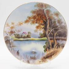 Beautiful Vintage Occupied Japan Hand Painted Wall Plate Signed T. Kitu picture