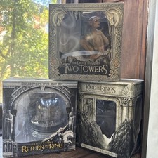 The Lord of the Rings Trilogy Collector's DVD Gift Set w/ Statues Rare Smeagol picture