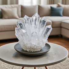 200g+ Rare Large Raw Clear Quartz Crystal Cluster Quartz Mineral Specimens Decor picture