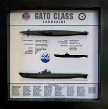 Gato Class Submarine Memorial Display Shadow Box, 9