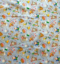 Vintage Cranston VIP Cotton Blend Fabric Nursery Rhymes 44