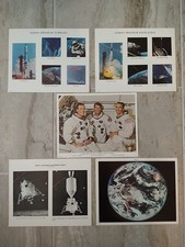 NASA Lithographs Gemini, Apollo, Earth, lot of 5 picture