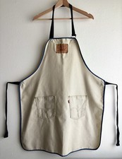 Vintage 80s Now Designs San Francisco Levi's Denim Apron Pockets Leather 501 picture