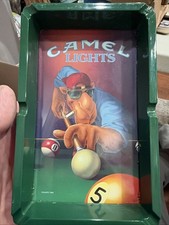 Joe Cool Camel Lights Cigarette Billiard Ashtray Pool Table Advertising  picture