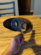 Rare Antique 1890's Stereo Graphoscope Handheld Stereo Viewer Wood Brass. picture