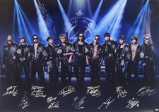 Poster: EXILE 'CD 24karats GOLDEN BEST' original B2 poster with printed member picture