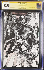 The Boys #1 CGC 8.5 Signature Series Garth Ennis Signed Virgin B&W Variant picture