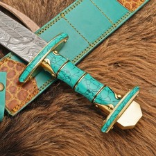 Fully Hand Forged Damascus Steel Medieval Sword Viking Sword Handmade sword picture
