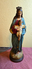 Vintage Virgin Mary Madonna and Child Jesus Christian Statue  - Sold AS-IS picture