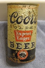 1930s COORS EXPORT LAGER DOUBLE AGED Beer, Flat top beer can, Golden, Colorado picture