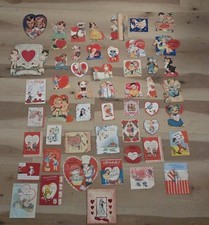 Group Lot Vintage Antique Valentines Day Cards Diecut Mechanical PLUS picture