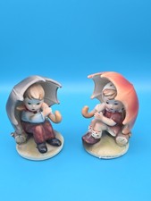 ​Vintage Kelvin's Porcelain - Boy & Girl Under Umbrellas 