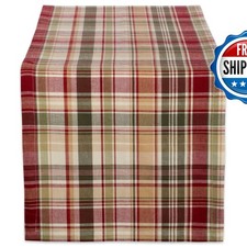DII Give Thanks Plaid 14x108 Table Runner picture