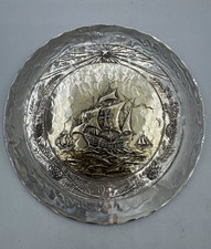 L.E. Smith Sterling Silver Limited Edition JFK Ship Plate 1971 8 3/4in picture