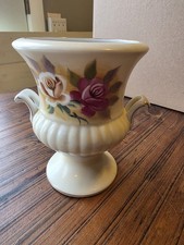 Vintage Norcrest Double Handled Footed Floral Urn/Vase picture