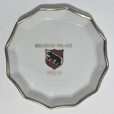 Rare 1954 SWISS HOTEL Coaster / BELLEVUE PALACE / Langenthal Suisse PORCELAIN picture