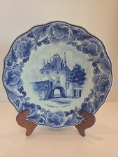 Norelco Delft Harderwijk-Vispoort 1956 Collectible Plate Hand Painted Signed picture