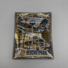 Vintage Ultra Rare 1972 Hershey Park Glass Ashtray Disneyland World Six Flags picture