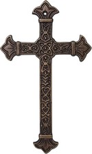 Metal Cross Christian Wall Art Antique Hanging Religious Cross Decor Vintage ... picture