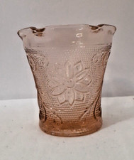 Tiara Pink Peach Votive Tealight Candle Holder 3-1/2