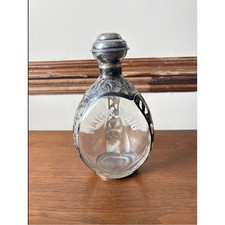 Vintage 1950s Mexico Sterling Silver Overlay Haig & Haig Scotch Decanter picture