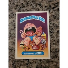 VINTAGE 1986 TOPPS GARBAGE PAIL KIDS JUNKFOOD JOHN 5x7 Card #2 picture