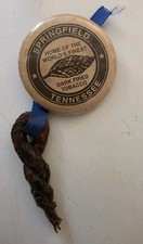 Vtg Springfield Tennessee Dark Fired Tobacco badge pin H2F w/sample FREE SHPN  picture