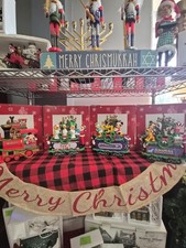 2008 Disney World Magical Holidays Light Up Christmas Train Set Lot 4 picture