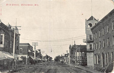 Postcard WI: Main Street, Weyauwega, Wisconsin, DB Posted 1907 picture