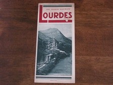 Lourdes The French Railways Vintage Brochure France Small Map Photos picture