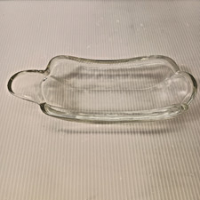 Vintage Indiana Glass Yellowed Clear Banana Split Dishes 1960’s Replacement EUC picture