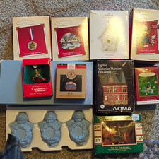 Hallmark Keepsake Christmas Ornament Lot w/ Boxes Multicolor Assorted & MORE picture