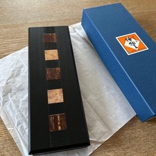 Japanese Solid Birch Wood Pen Case with Cherry Bark – Limited Edition Black picture