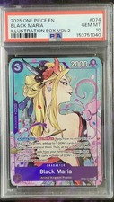 One Piece Black Maria OP08-074 PSA 10 Illustration Box Vol 2 picture