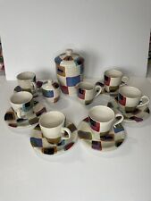 Coffee/Tea Service For 6 Cups Saucers Creamer Sugar Cookie Jar Tabletops Unl. picture