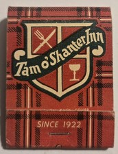 Tam O'Shanter Inn Restaurant Los Angeles California CA Vtg Matchbook Used HSC  picture