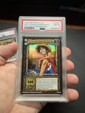 2005 One Piece The Quest Begins Luffy Great Captain w Straw Hat Foil CH047 PSA 8 picture