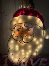 Vtg 2004 Lighted Santa Face 22.5