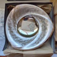 Vintage 50s WMF IKORA Silverplate Tray Made in Germany Original Box picture