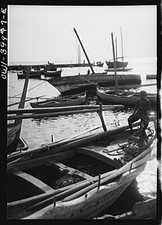 Photo:Palermo Sicily Italy 1900s Fishing Boats Harbor Scene picture