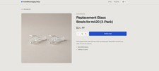 Incredibowl m420 Replacement Parts - Glass Bowl - 2 Pack picture