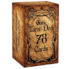 Gothic Vintage Tarot Deck: 78 Cards & Guide (13x8 cm / 5.1x3.1 in) Retro Set picture