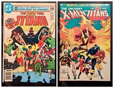 NEW TEEN TITANS #1 FN, X-Men and The New Teen Titans #1 VF-NM SET picture