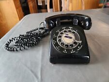 Vintage AT&T Bell System Western Electric Rotary Desk Phone Black. Made in USA picture
