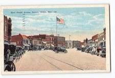 Beloit Wisconsin WI Postcard 1926 East Grand Avenue Square picture