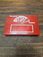 CR8- Vintage Trico Windshield Wiper Parts Display  Red Metal Box D-80 w/ parts picture