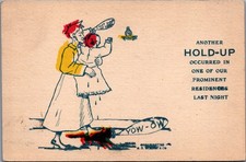 Humorous S. H. Kress & Co. Baby Hold-Up Cartoon Postcard Early 1900s picture